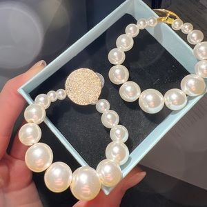Pearl Hoola Hoop Earrings